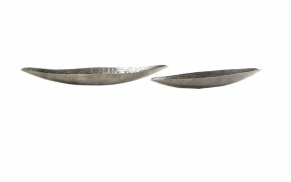 centro mesa set 2 aluminio 73x13x7 canoa