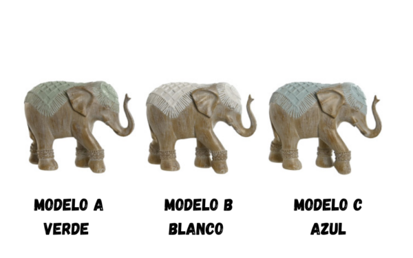 Figura resina 21,5x8,5x16 elefante.
