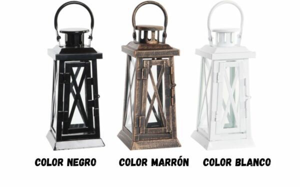 Farola Metal Cristal 10x10x23