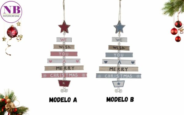 Decoración Colgante MDF Arbol 15x0,6x24