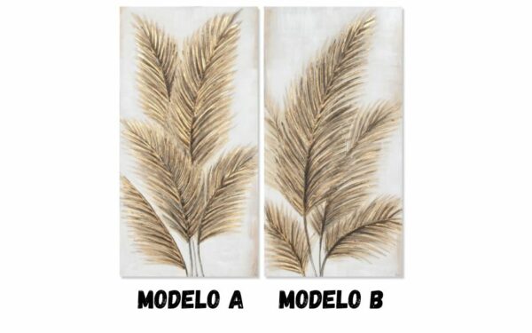 Cuadro lienzo MDF hojas 50x3x100