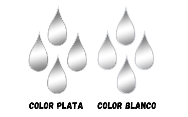 Juego espejo 4 PP cristal 18x2x37 18 lágrima envejecido.