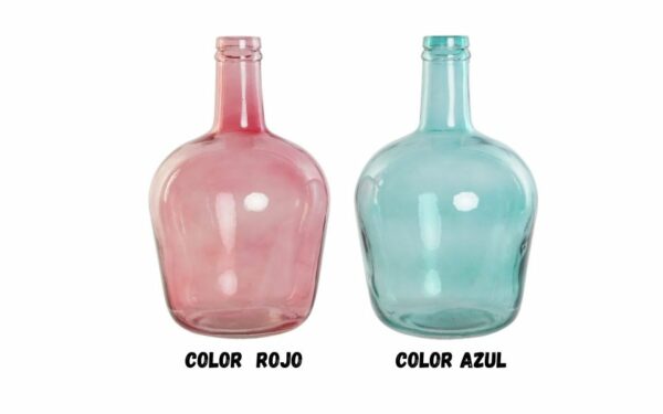 Jarrón cristal reciclado damajuana 19x19x31