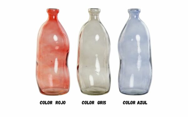 Jarrón Cristal Orgánico 13x13x35 cm