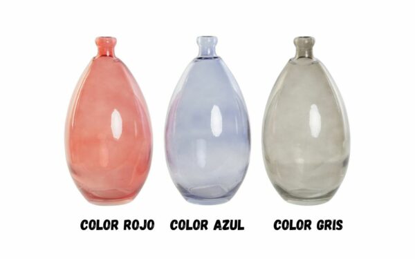 Jarrón Cristal Reciclado Orgánico 14x14x30 cm