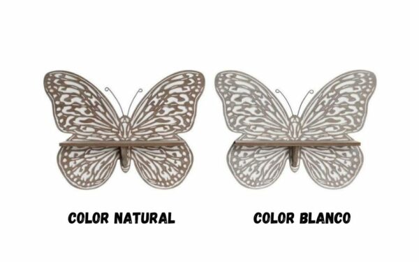 Repisa Mariposa Decapé - 40x10x30 cm
