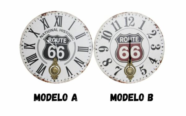 Reloj pared MDF metal péndulo 58x8x58