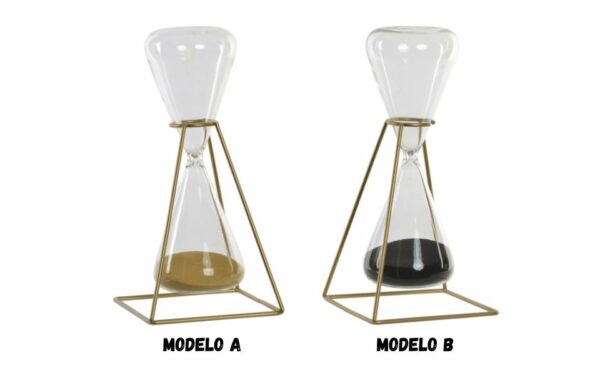 Reloj de Arena Cristal Metal 12x12x25