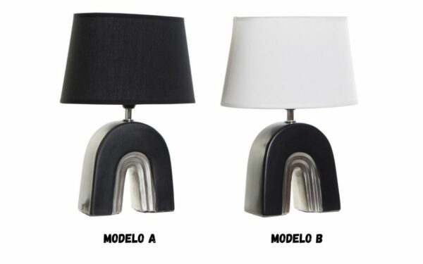 Lámpara sobremesa cerámica 23x16x32 arco.