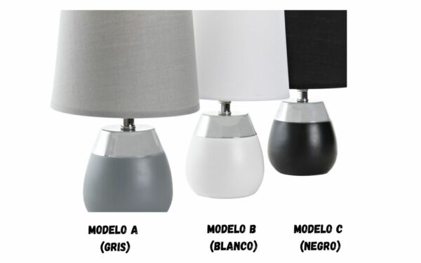 Lámpara sobremesa metal 18x18x28.