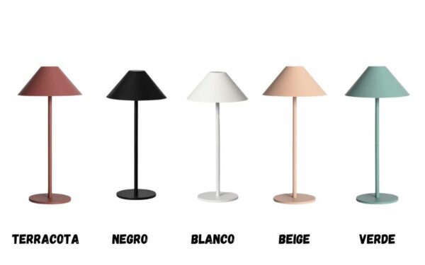 Lámpara de mesa LED 3W portátil para exterior con batería USB recargable Kivuli.