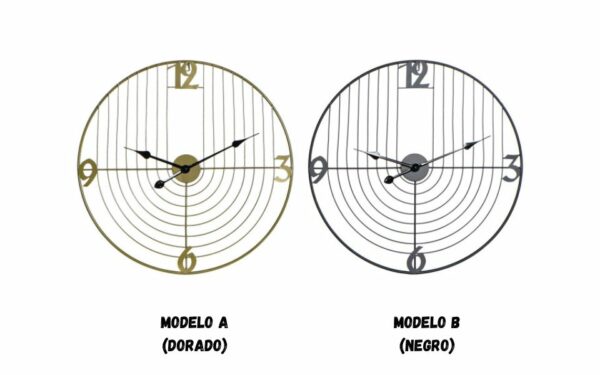 Reloj pared metal 60x3x60.