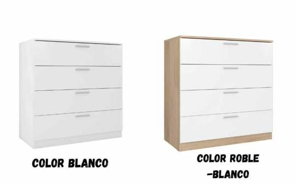 Cómoda de 4 cajones 92x90x45 en kit.