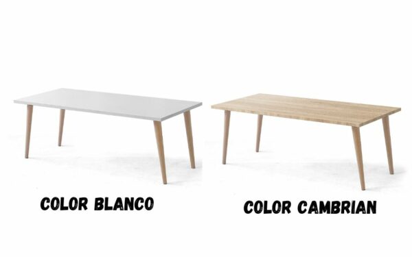 Mesa de Centro Pata de madera Haya 40x90x50 en kit