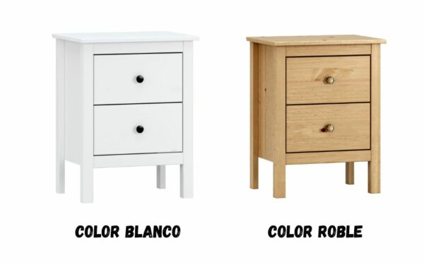 Mesita 2 cajones 60x48x36 en kit