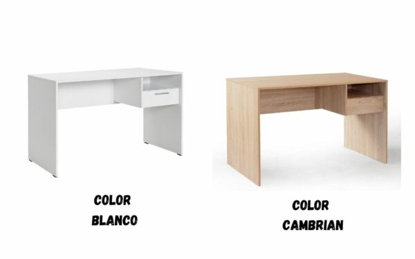 Escritorio con 1 cajón Elma 120x60 cm, en kit.