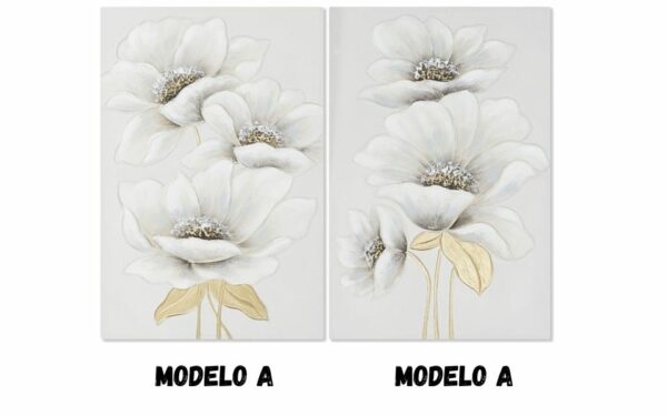 Cuadro Lienzo Amapolas MDF 60x3x90