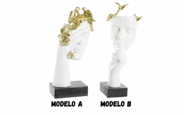 Figura de Resina Rostros 14,5x9,5x31 cm