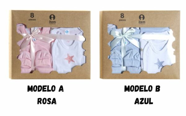 Ropa para Bebé (0-6 meses), Set de 7 Algodón, Diseño de Estrellas