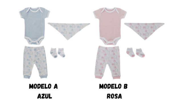 Ropa de Bebé (4 piezas), Algodón, 32x1x38 cm, 180 g