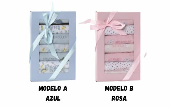 Set de Baberos para Bebé (7 piezas), Algodón, 19x29x3 cm, 0-6 meses