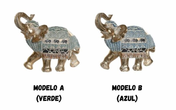 Figura Elefante Acabado Decapé- 24x9,5x22 cm