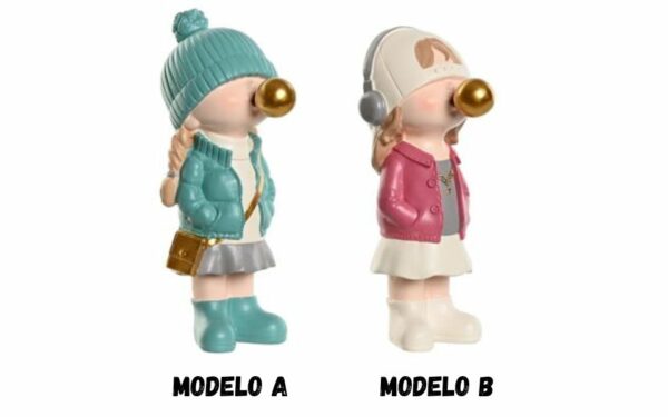 Figura De Chica con Chicle - 8x10x20 cm