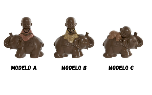 Figura Decorativa de Monje - 13x6x12,5 cm