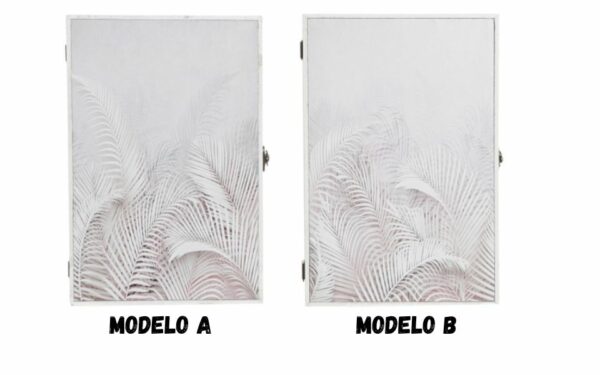 Guardallaves Estilo Tropical MDF con 4 Ganchos - 20x6x30 cm