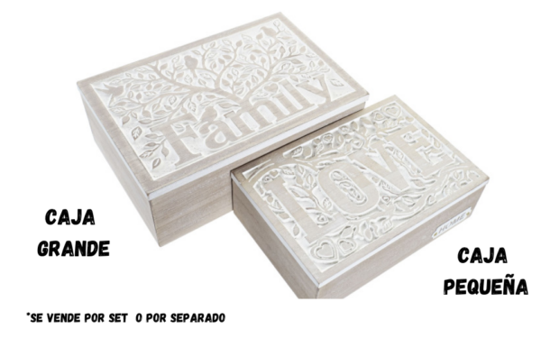 Cajas Acabado Natural MDF, 24x16x8,5 cm
