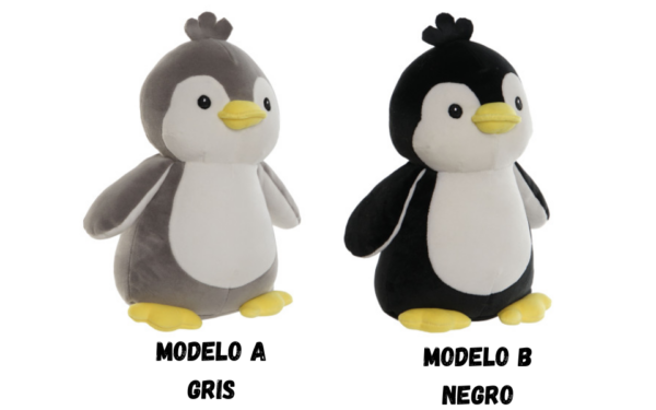 Peluche de Poliéster Pingüino, 15x15x25 cm