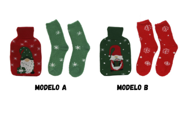 Bolsa de Agua Caliente con Calcetín, 0,7L