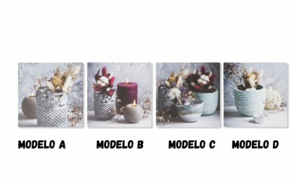 Cuadro de Lienzo Pinos 40x1.8x40 cm