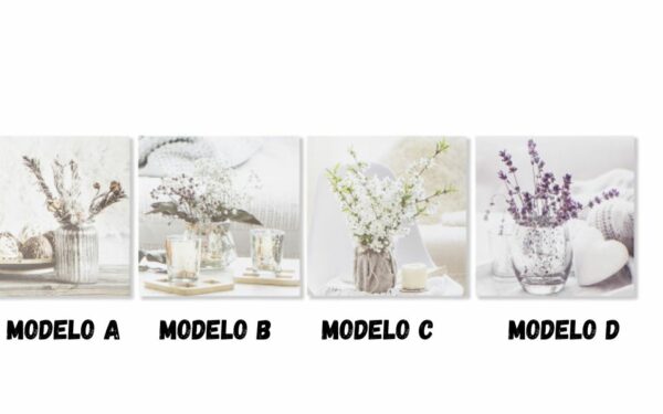 Cuadro de Lienzo Jarrones 40x1.8x40 cm