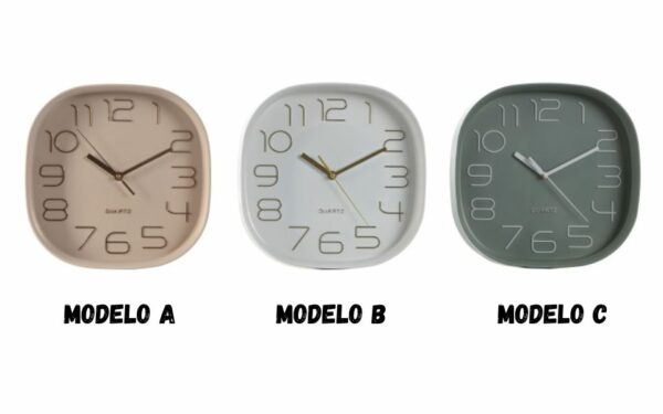 Reloj de Pared Silencioso en PVC – 28,5x5x28,5 cm
