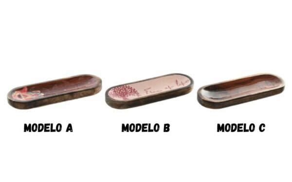 Bandeja Vaciabolsillos de Madera de Mango  30x10x3 cm