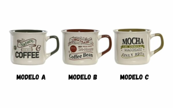 Taza de gres estilo vintage 10,5x8,3x7 – 220 ml
