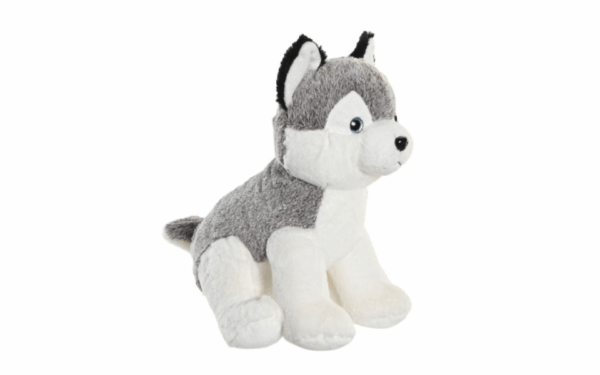 Peluche perro Husky gris 20X20X30 – 30 cm