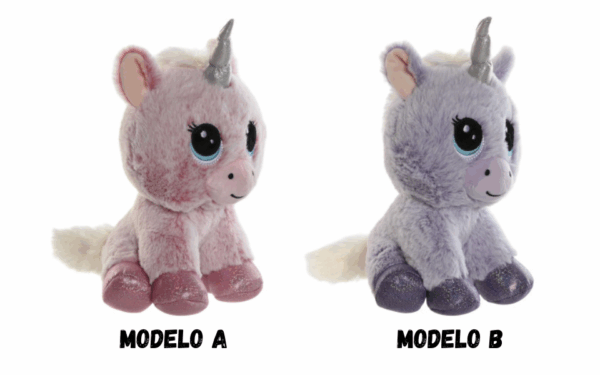 Peluche unicornio 15X20X30