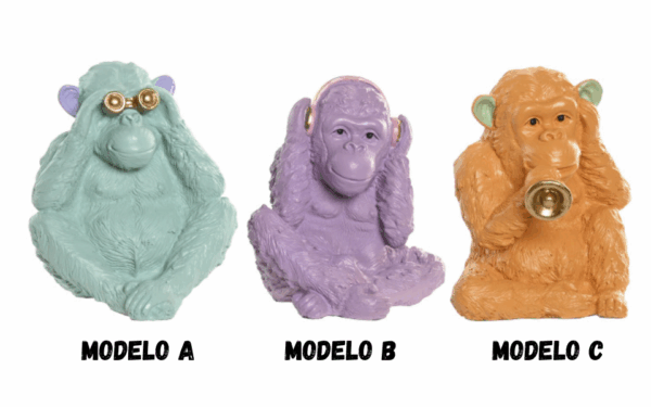 Figura de mono en resina – 17,5x15,5x20 cm