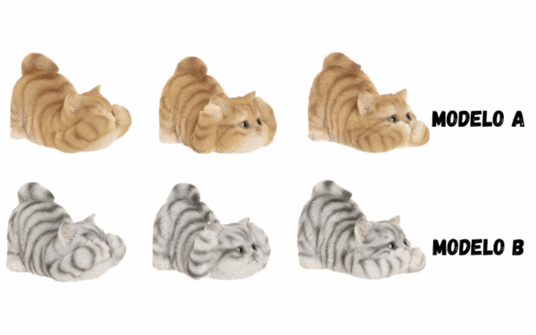 Juego de 3 gatos en resina “Ver, oír y callar” – 5X9X6 cm