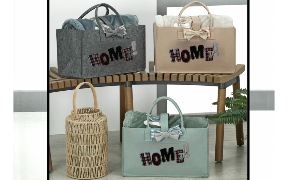 Manta Plaid Bordada + BOLSA 130x160 Sedalina-Sherpa Blondy