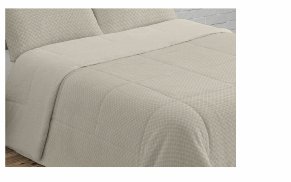 Edredón Comforter DN Sedalina/Sherpa Borreguito Kubic beige 180X260