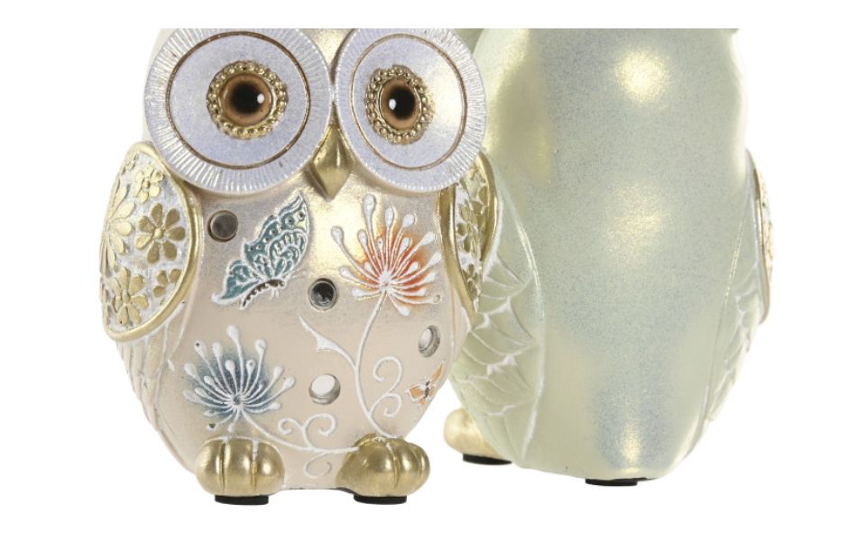 Figura decorativa de búho en resina – 10 cm - Imagen 3
