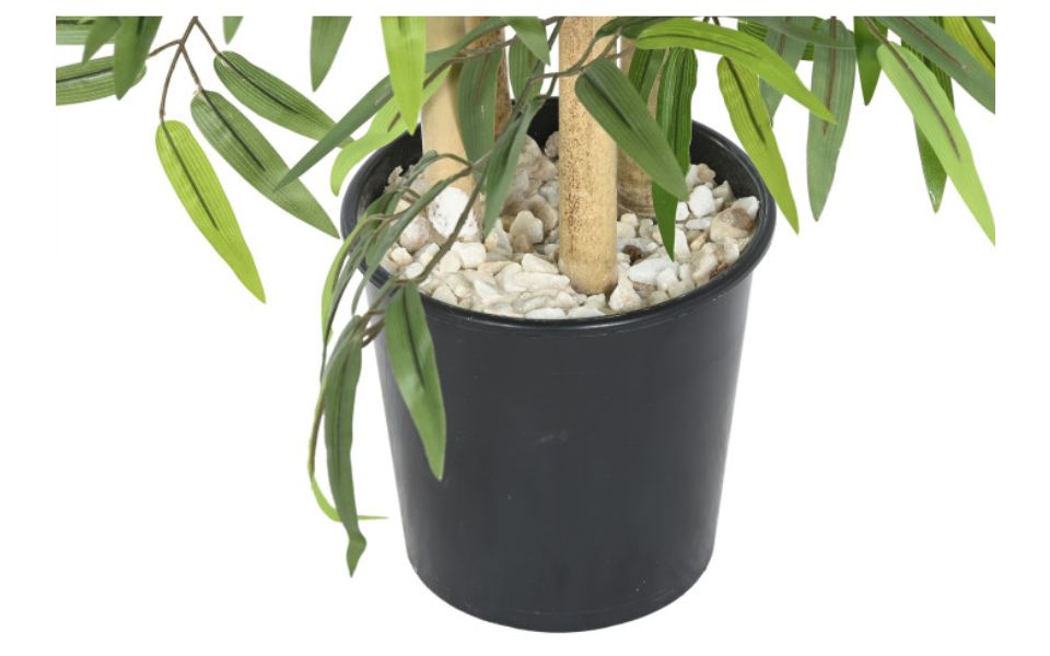 Árbol decorativo de bambú verde – 180 cm - Imagen 3