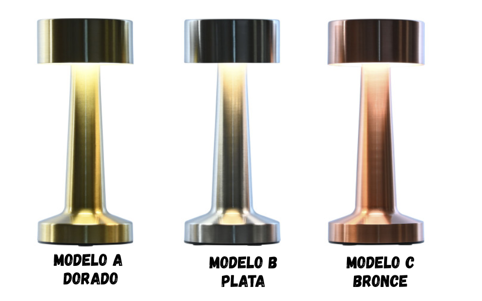 Lámpara de sobremesa LED de hierro con control táctil – 21 cm