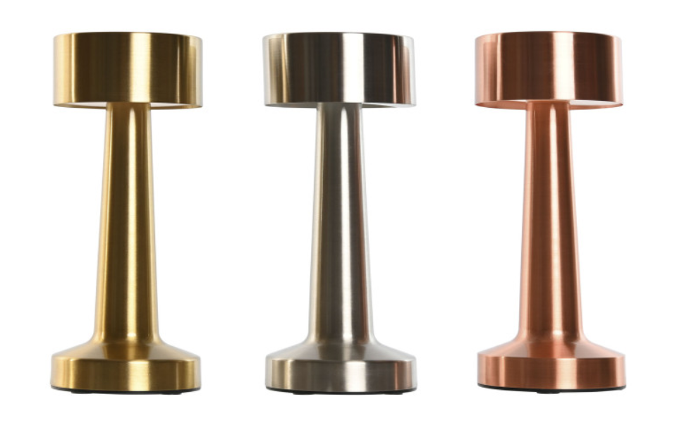 Lámpara de sobremesa LED de hierro con control táctil – 21 cm - Imagen 4