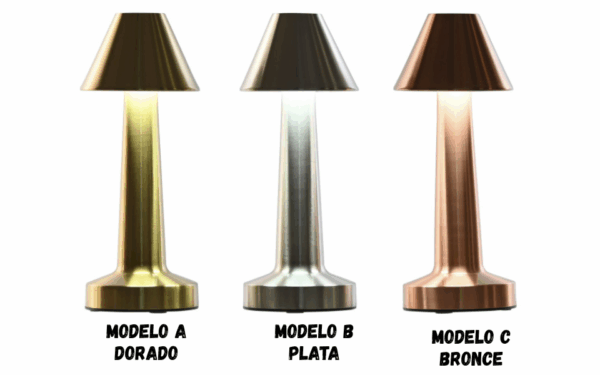 Lámpara de sobremesa LED de hierro con control táctil – 21 cm