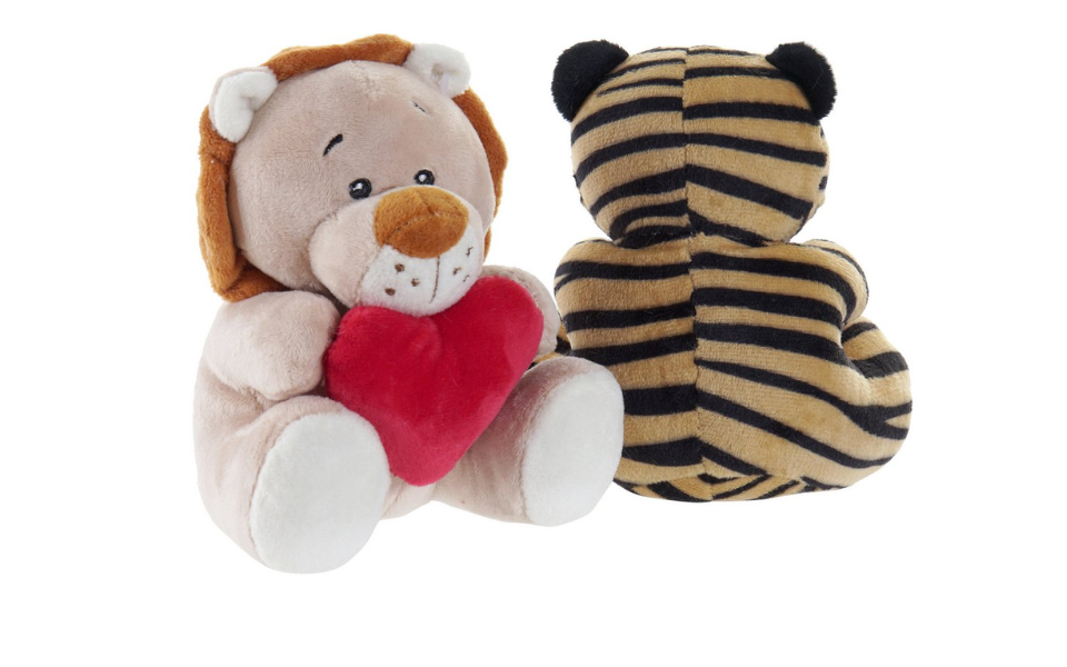 Peluche de animales con corazones - Imagen 3