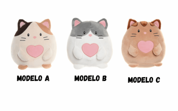 Peluche de gato en poliéster y spandex – 23 cm